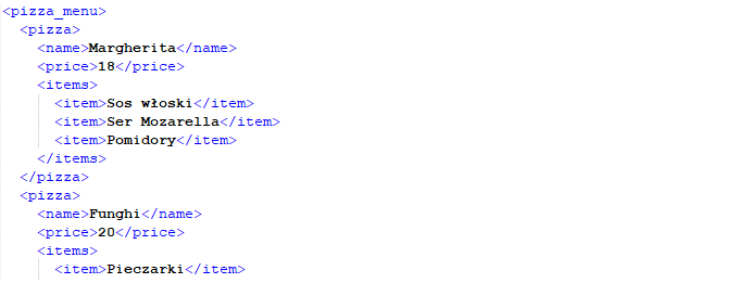 Plik XML - Notepad++