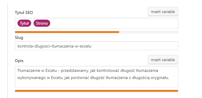 Wordpress - Yoast SEO